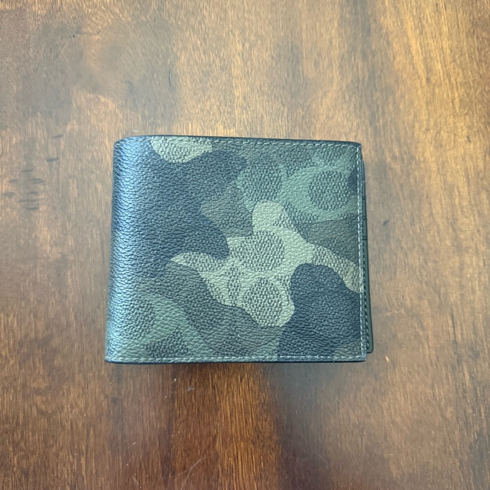 Coach Men's Camouflage Leather Wallet